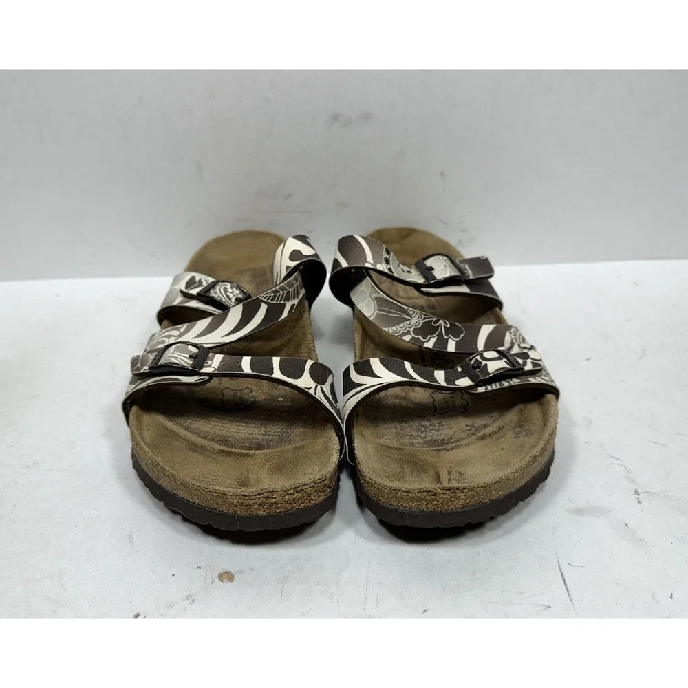 Birkenstock Birki's Salina Brown Paisley Birko Flor Sandals Womens Size 8 N 39